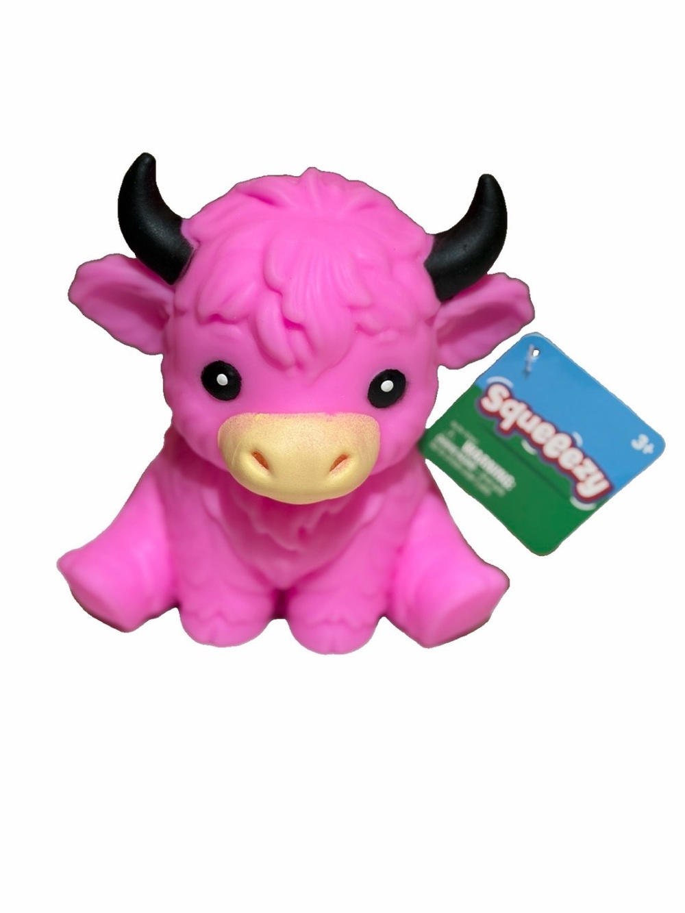 NWT Toymendous Highland Cow Squishy - Pink